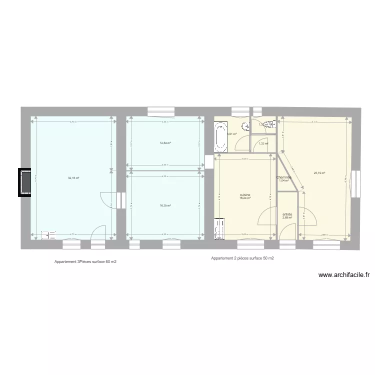 asse appartements. Plan de asse appartements. Plan de