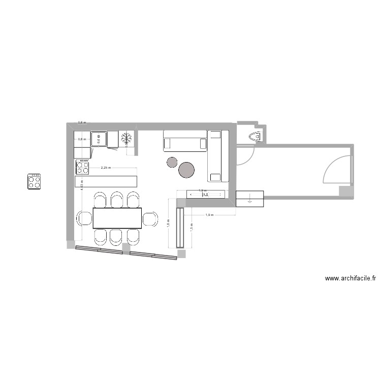 RIAD. Plan de 0 pièce et 0 m2