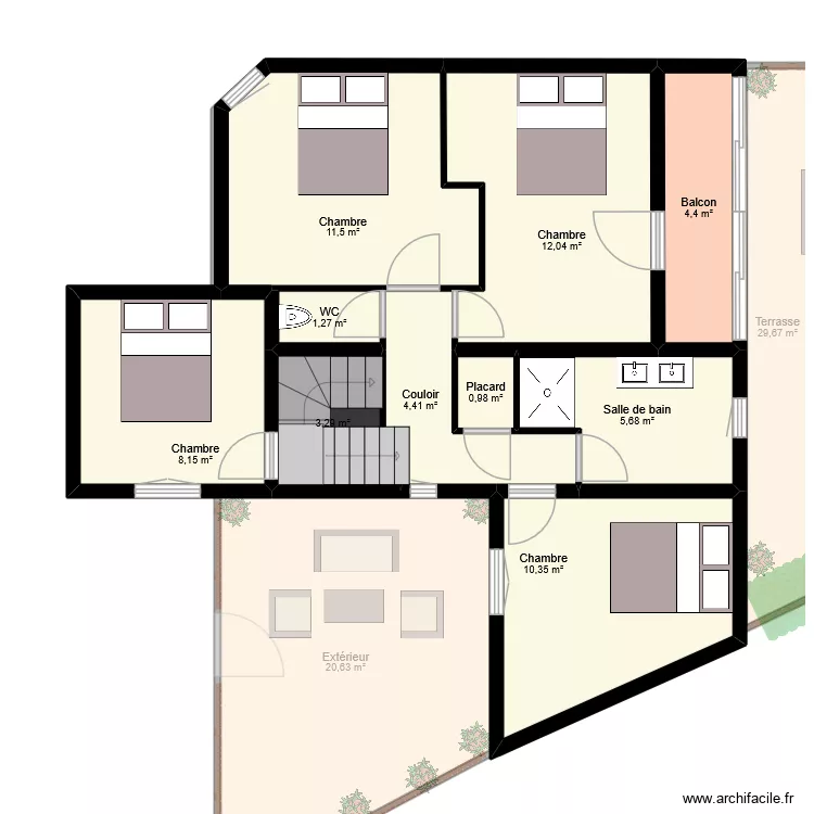 METAL. Plan de 23  et 248 m²