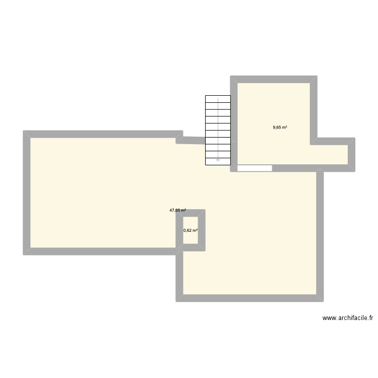 Cascade option 2. Plan de 3 pièces et 58 m2