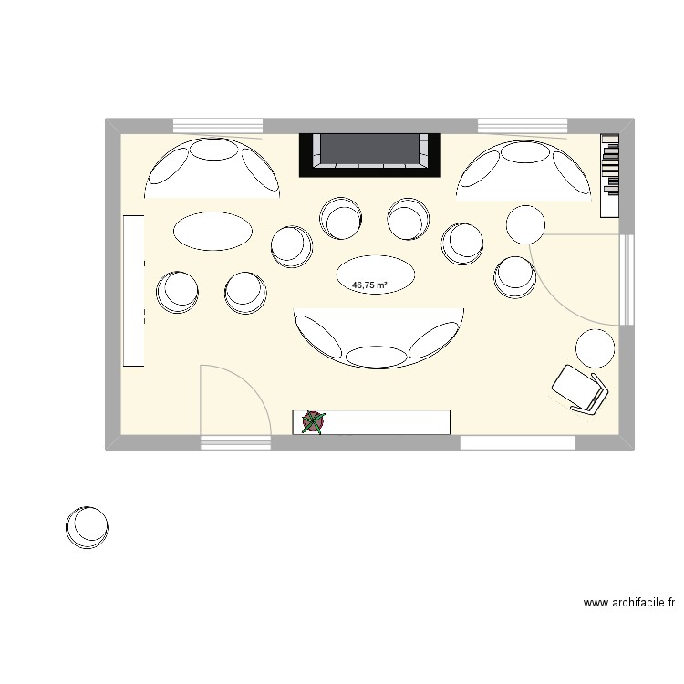 Alhoa salon 3 Julia. Plan de 0 pièce et 0 m2