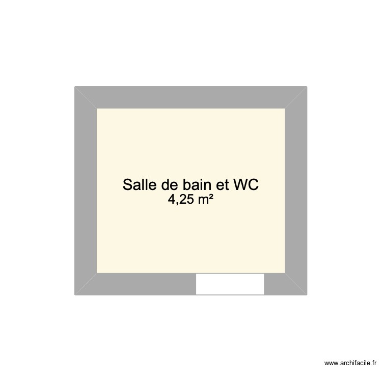 Salle de bain du haut. Plan de 0 pièce et 0 m2