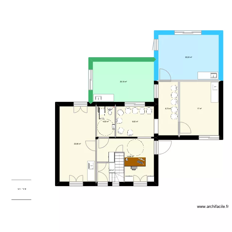 Bureaux. Plan de 9 et 124 m² Bureaux. Plan de 9 et 124 m²