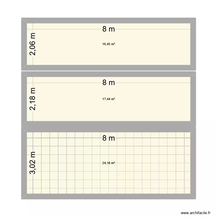 70 DOMAINE DE LA VIGNE. Plan de 3  et 58 m²