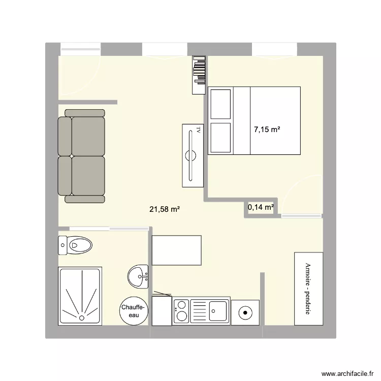 Option 2. Plan de 3 et 29 m² Option 2. Plan de 3 et 29 m²