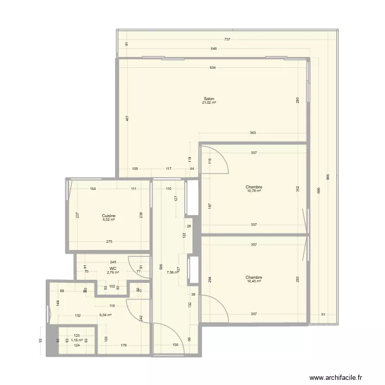 plan_Alger. Plan de 10  et 82 m²