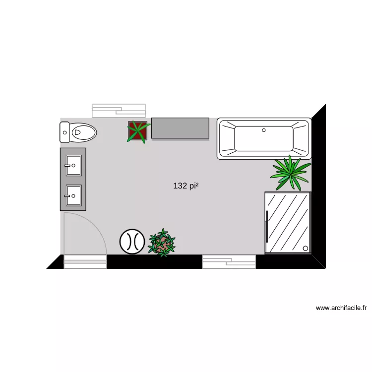sale de bain test. Plan de 1 et 12 m² sale de bain test. Plan de 1 et 12 m²