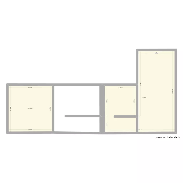 SAMEON. Plan de 2 Pièces et 119 m²