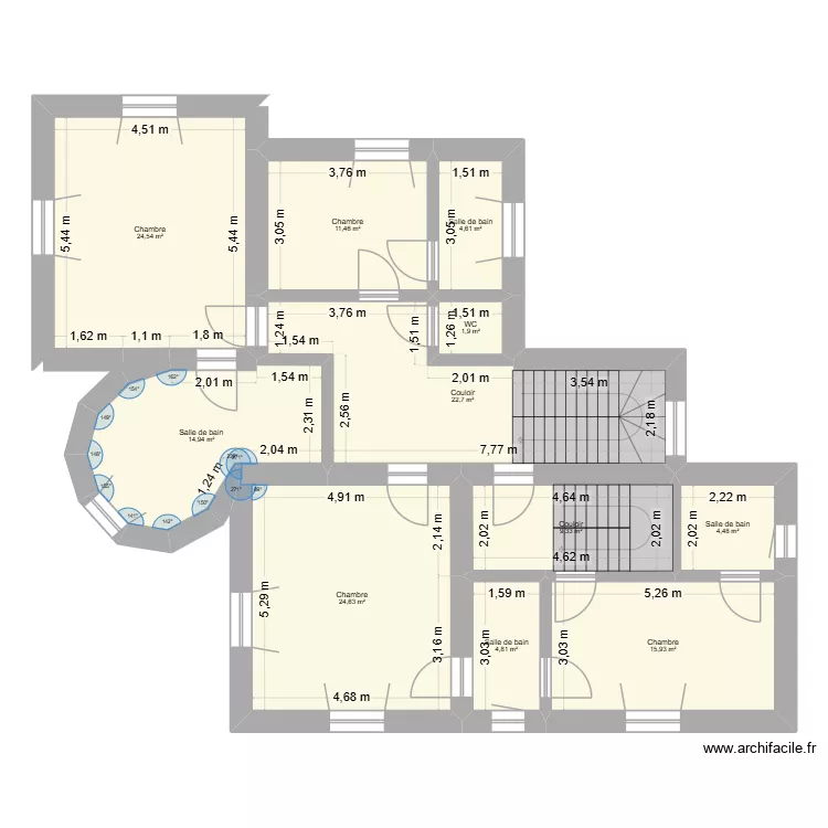 maison parthenay sous sol. Plan de 11  et 139 m²