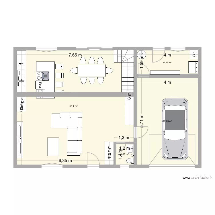 RDC Projet 1. Plan de 4 et 86 m² RDC Projet 1. Plan de 4 et 86 m²