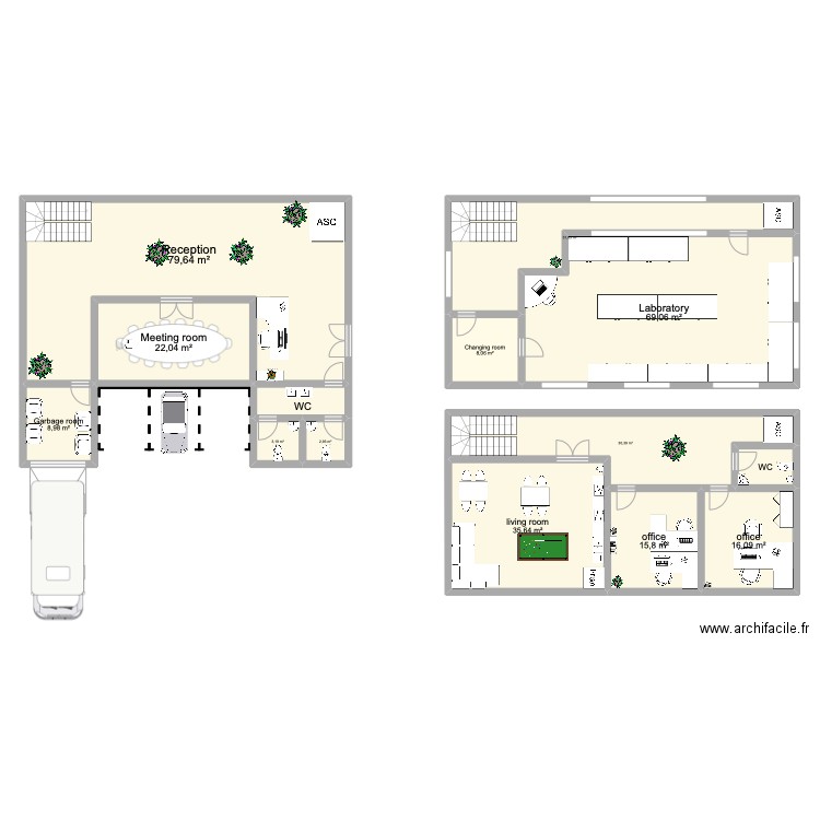 lab. Plan de 0 pièce et 0 m2