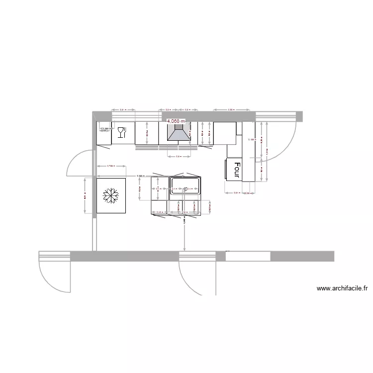 cuisinecote. Plan de cuisinecote. Plan de