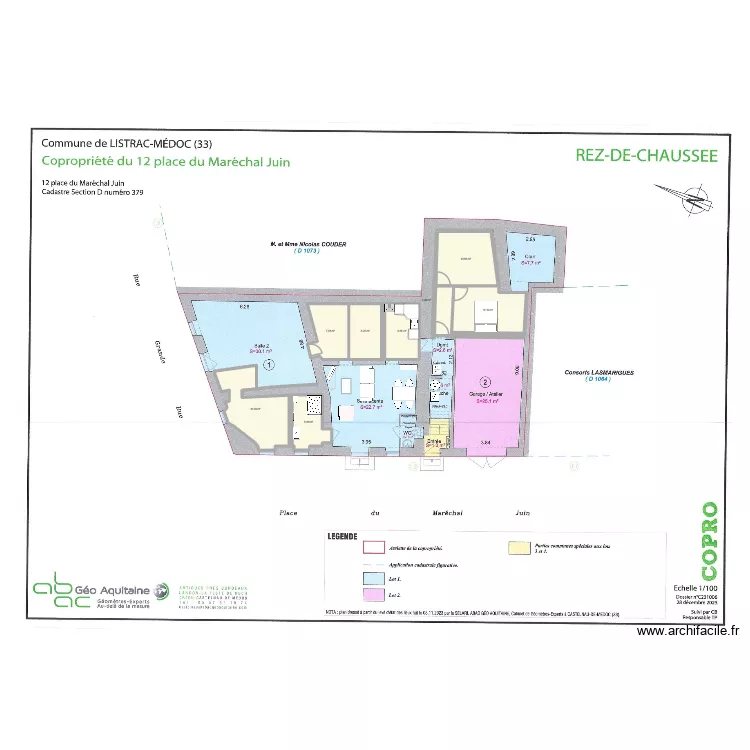 Plan logement B version 2. Plan de Plan logement B version 2. Plan de