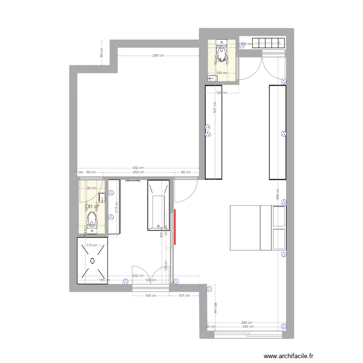 chambre. Plan de 