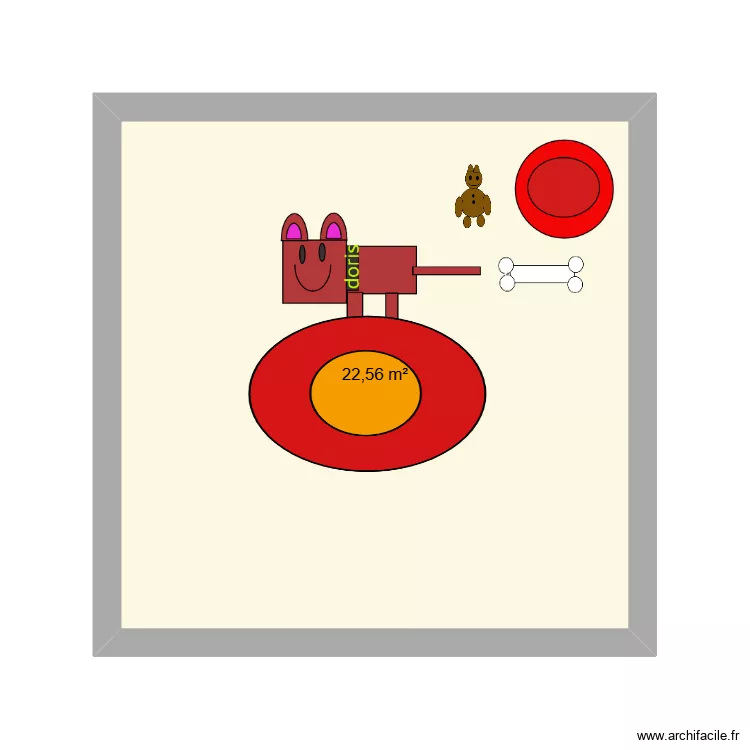maison de doris. Plan de 