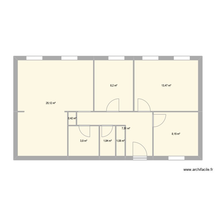 appartement. Plan de 0 pièce et 0 m2 appartement. Plan de 0 pièce et 0 m2