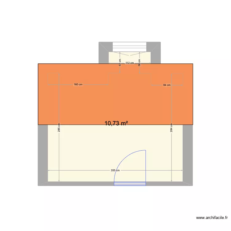 Chambre Louis-Victor. Plan de 