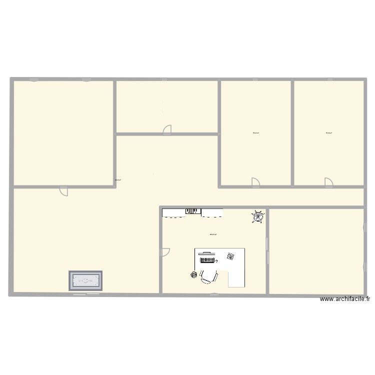 MAISON. Plan de 4 pièces et 762 m2