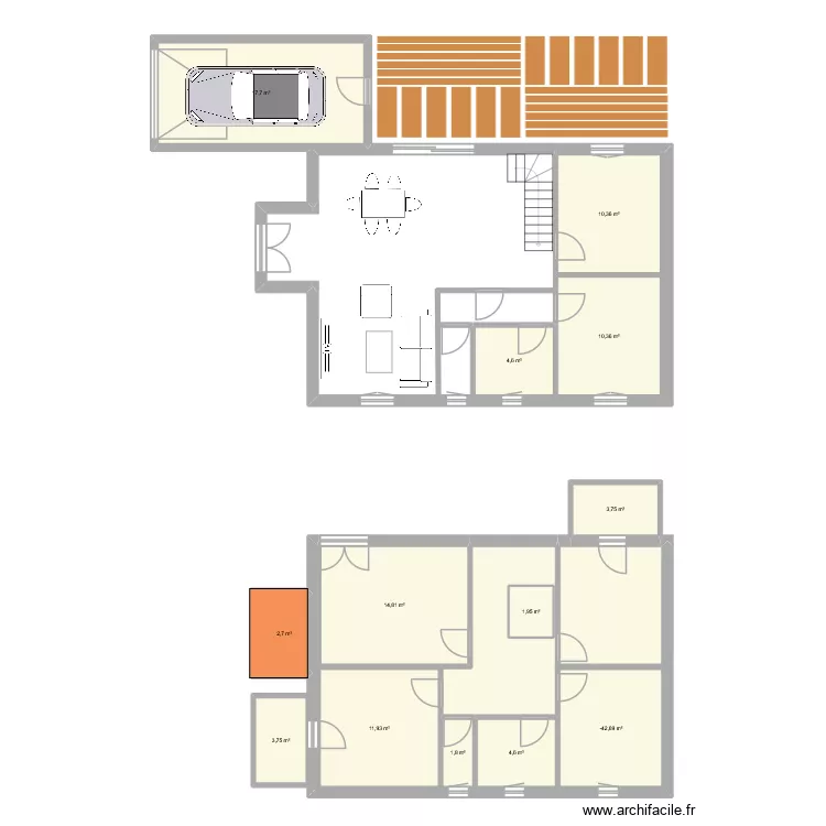 Mon plan. Plan de 13 pièces et 99 m²