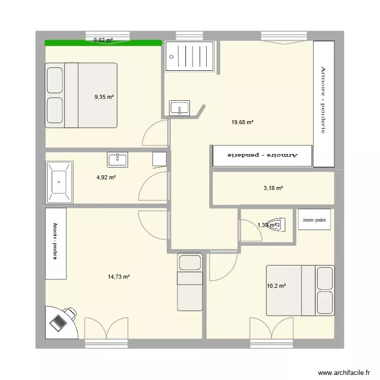 alsace lorraine R1. Plan de 8 Pièces et 63 m² alsace lorraine R1. Plan de 8 Pièces et 63 m²