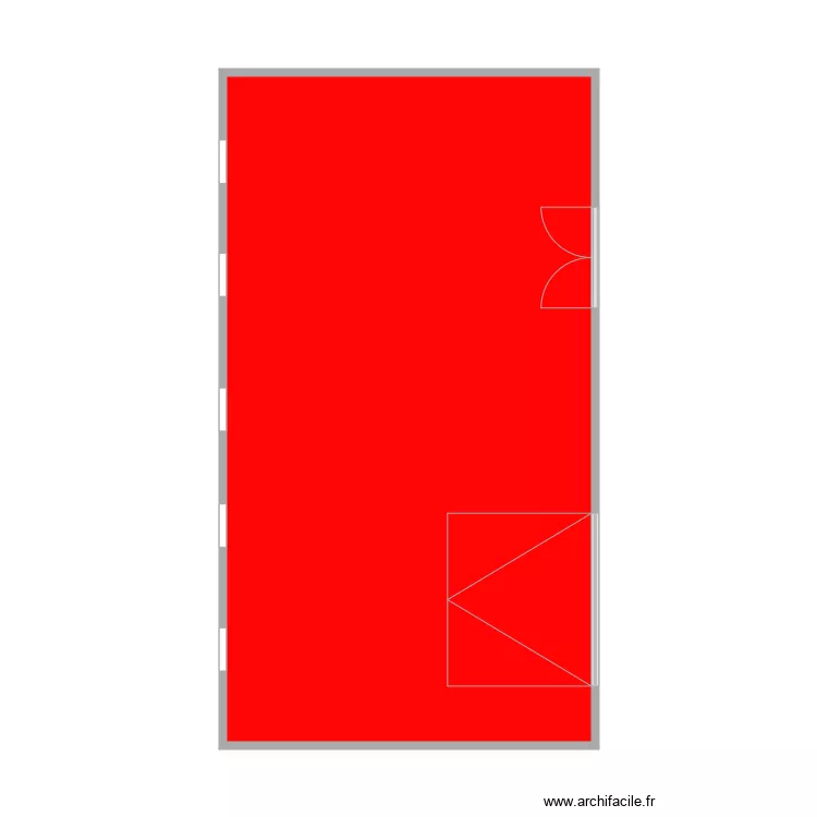 betou. Plan de 1  et 47 m²
