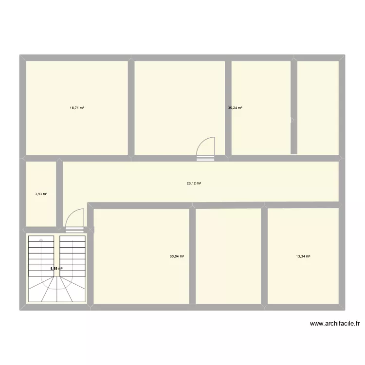 SALZINNE &eacute;EM. Plan de 7  et 133 m²