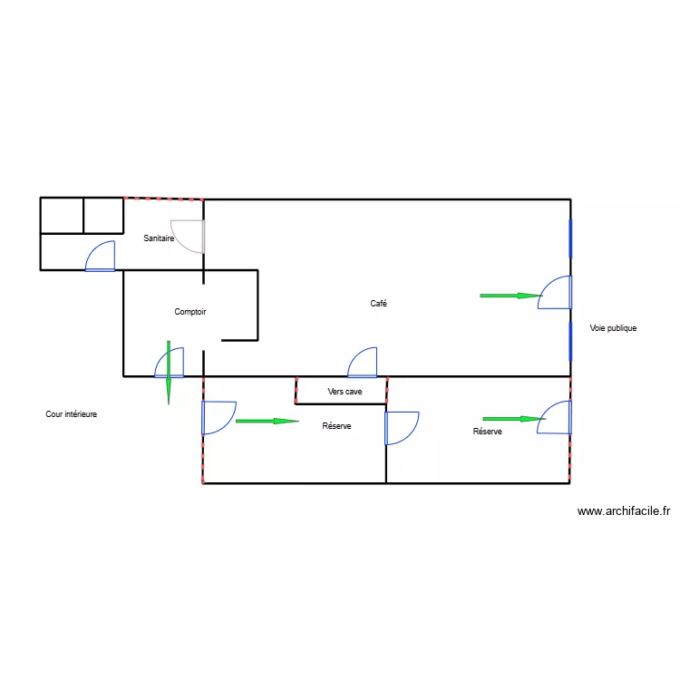 dany café. Plan de dany café. Plan de