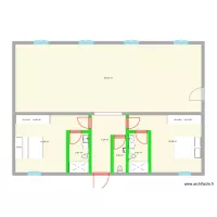 plan maison plus chambre
