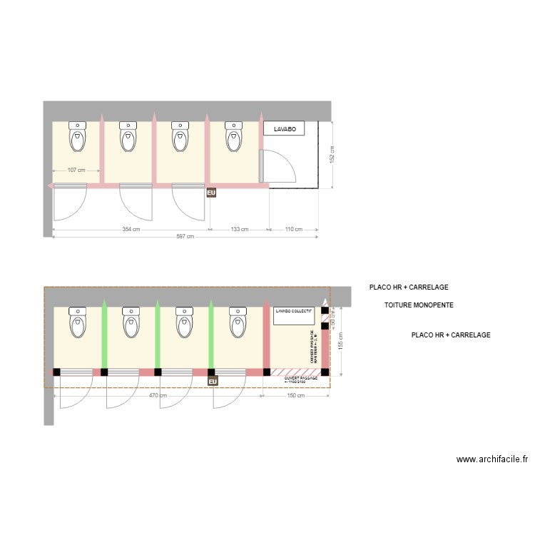 ecole villeneuve4. Plan de 9 pièces et 14 m2