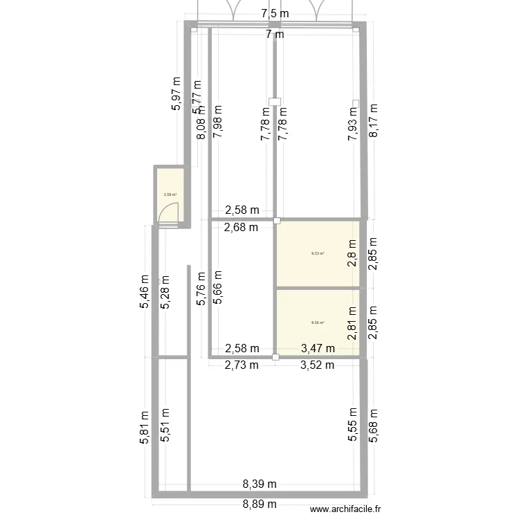 11A. Plan de 3 et 22 m² 11A. Plan de 3 et 22 m²