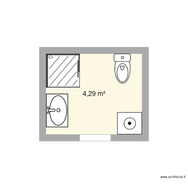 sdb. Plan de 0 pièce et 0 m2