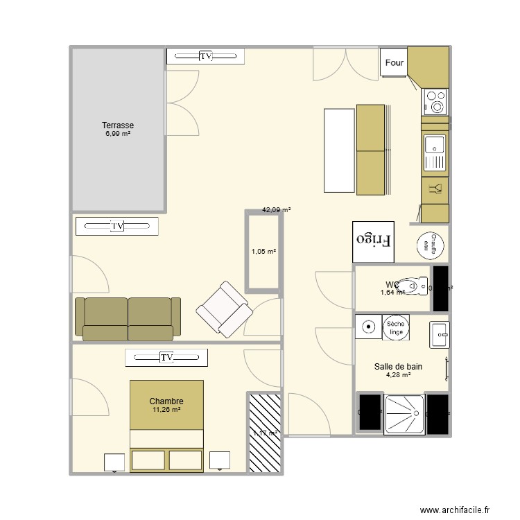 leognan 3. Plan de 10 pièces et 72 m2