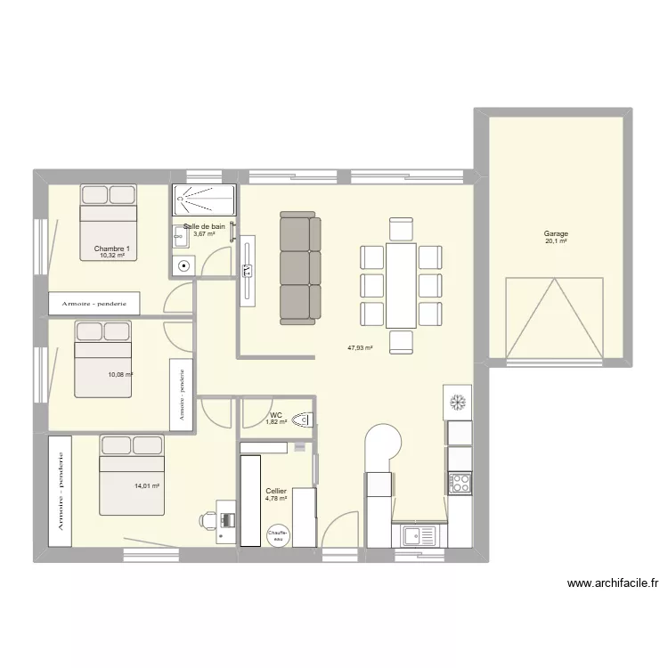 116. Plan de 8 et 113 m² 116. Plan de 8 et 113 m²