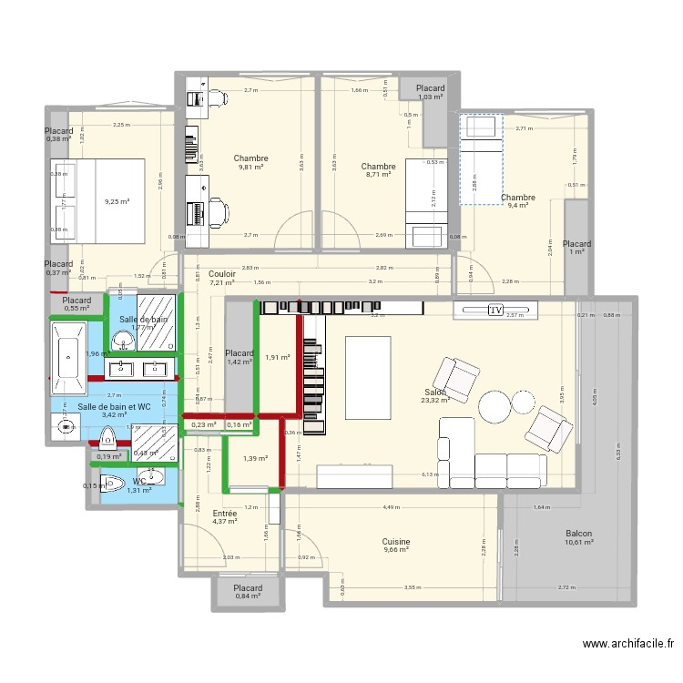 Casa majjjj. Plan de 27 pièces et 111 m2