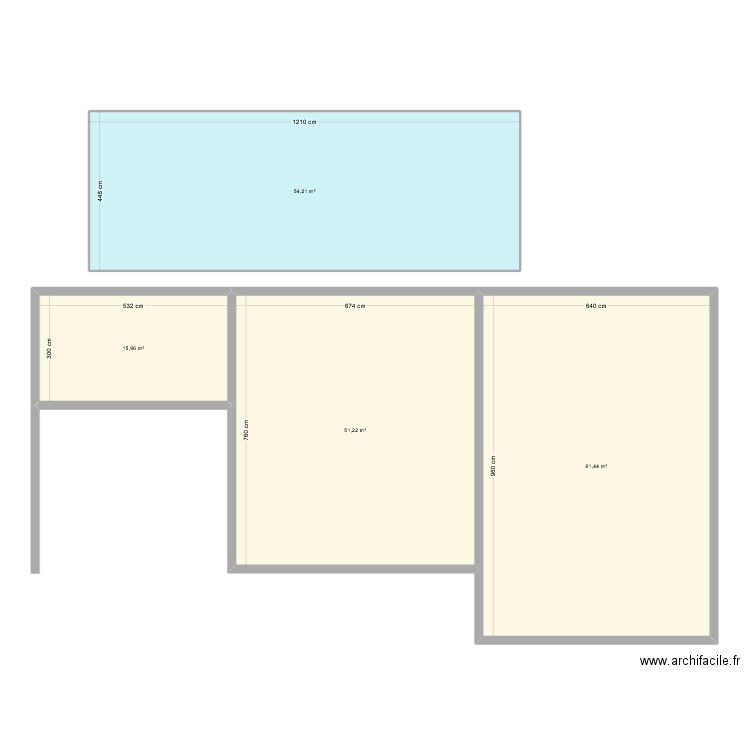 Maison new. Plan de 4 pièces et 183 m2