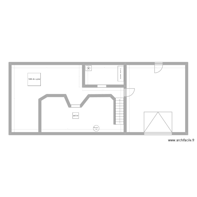 nancy. Plan de 3 pièces et 110 m2