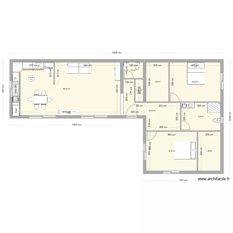 ST GILLES. Plan de 9  et 119 m²