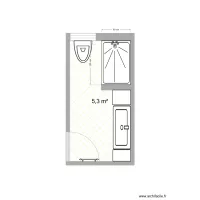 salle d'eau &eacute;tage projet 1