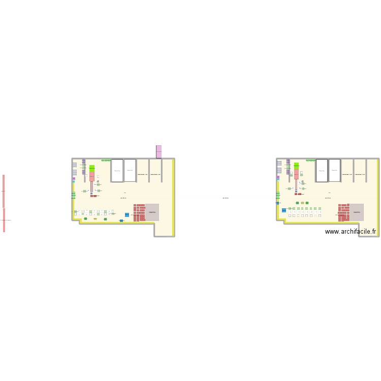 PLAN Atelier EP. Plan de 2 pièces et 2770 m2