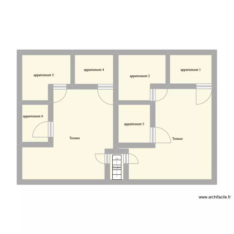 hamady. Plan de 9  et 54 m²