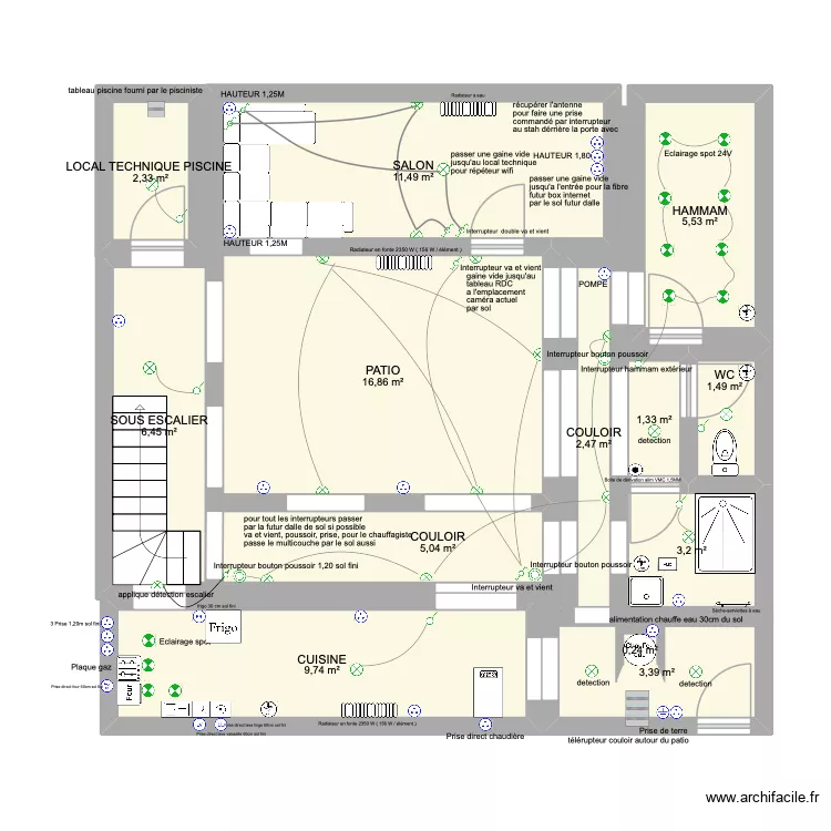 RDC RIAD BAB ALI. Plan de RDC RIAD BAB ALI. Plan de