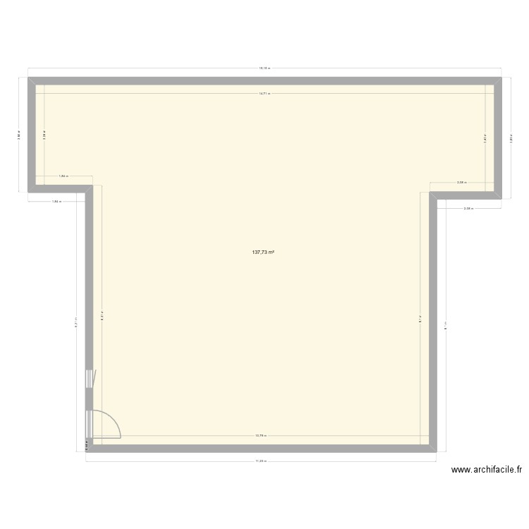 rdg fotenay. Plan de 1 pièce et 138 m2