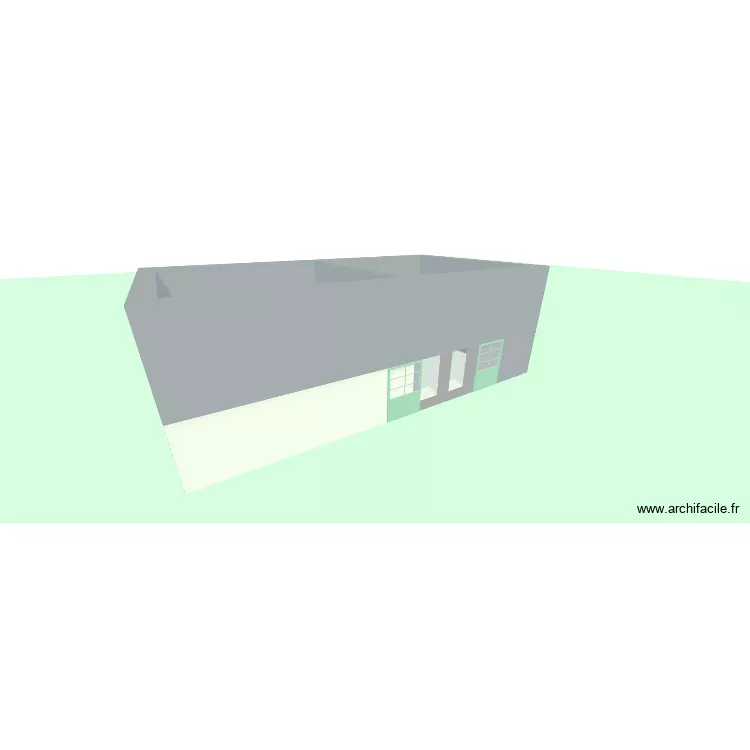 grange/atelier2. Plan de 4  et 170 m²