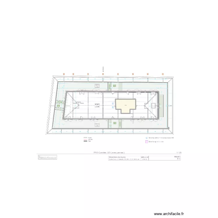 LISULANA combles. Plan de 1 et 28 m² LISULANA combles. Plan de 1 et 28 m²