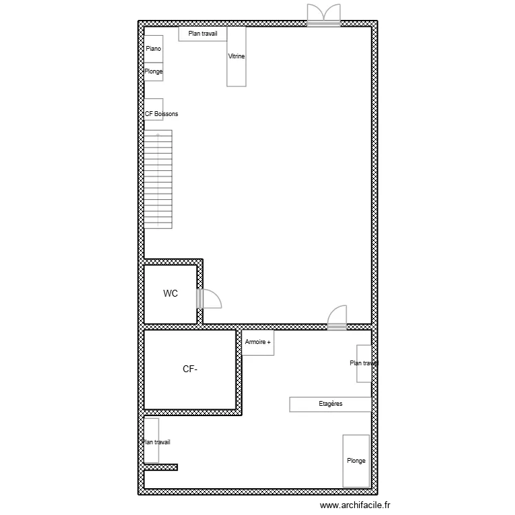 Chez sisso. Plan de 4  et 187 m²