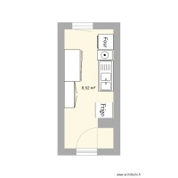 Cuisine appart 72m² - Knoxhult
