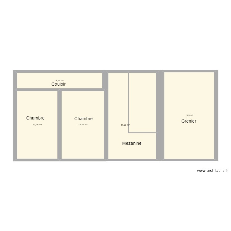 1er. Plan de 6 pièces et 71 m2