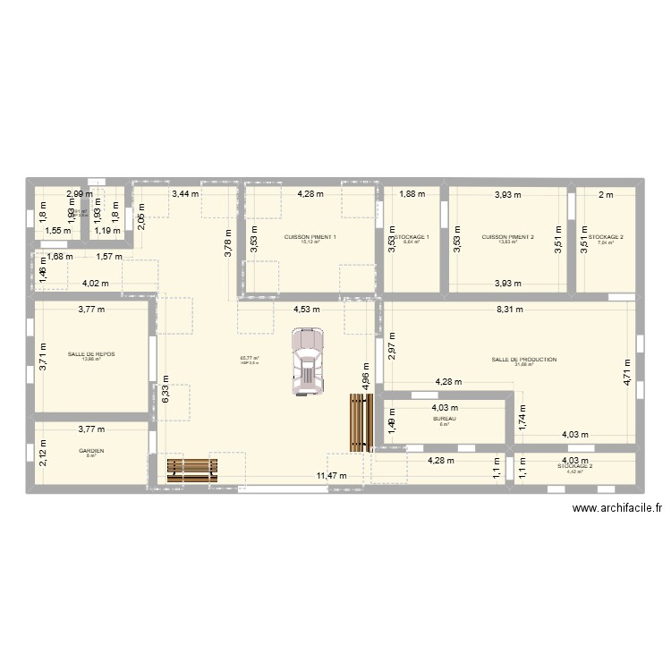 KUMPAx. Plan de 11 pièces et 177 m2