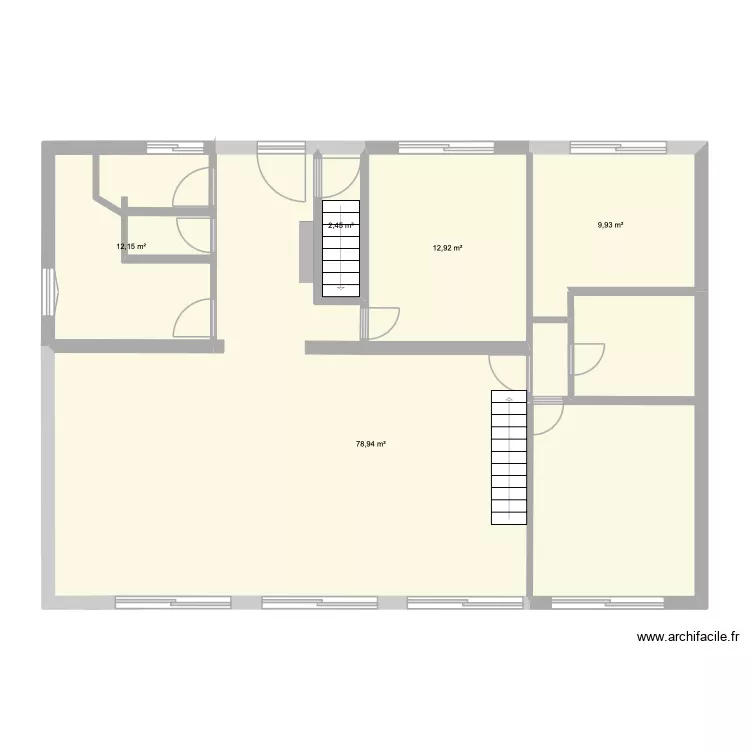 Jullou Rdc. Plan de 5  et 116 m²