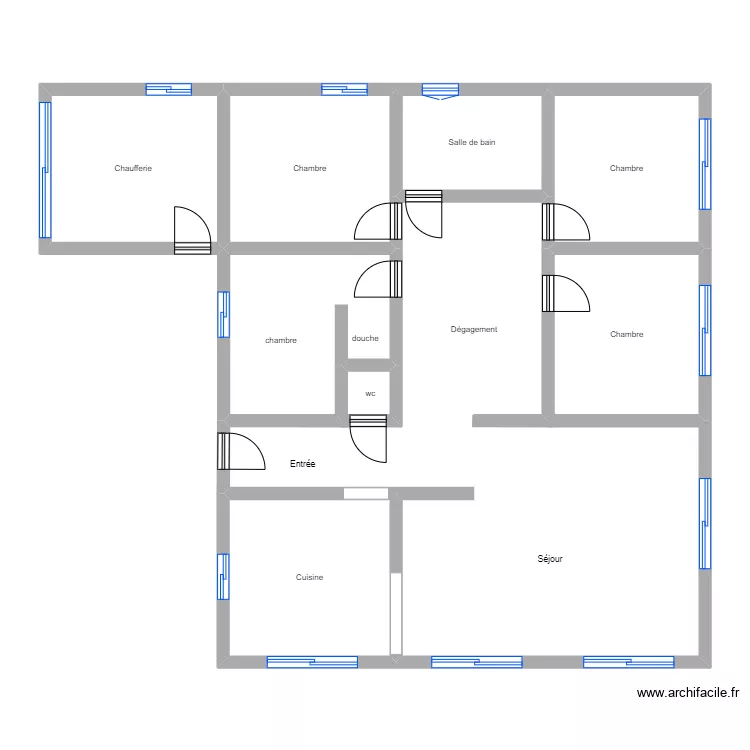 Maison S&eacute;vrier . Plan de 